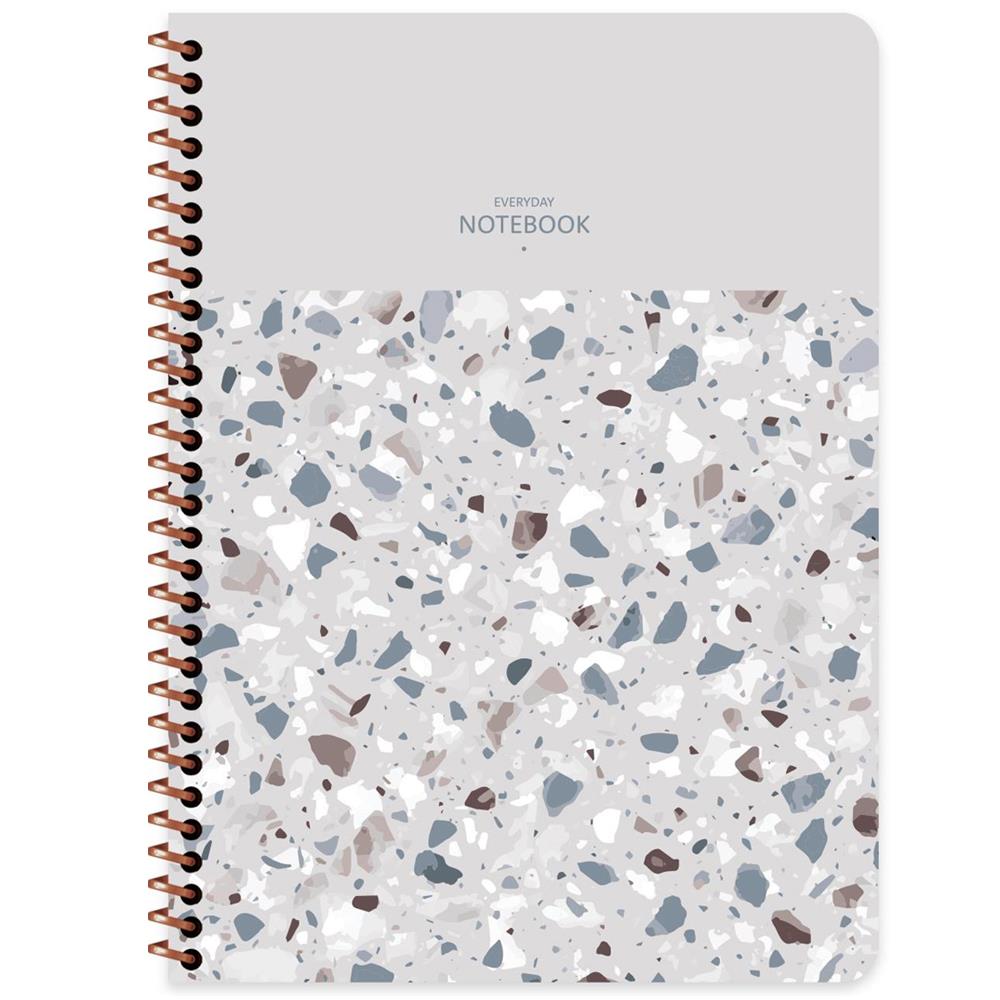 Keskin Color Defter 16,5x22,5 80 Yp.kar.pp Kp.Spiralli Terazzo