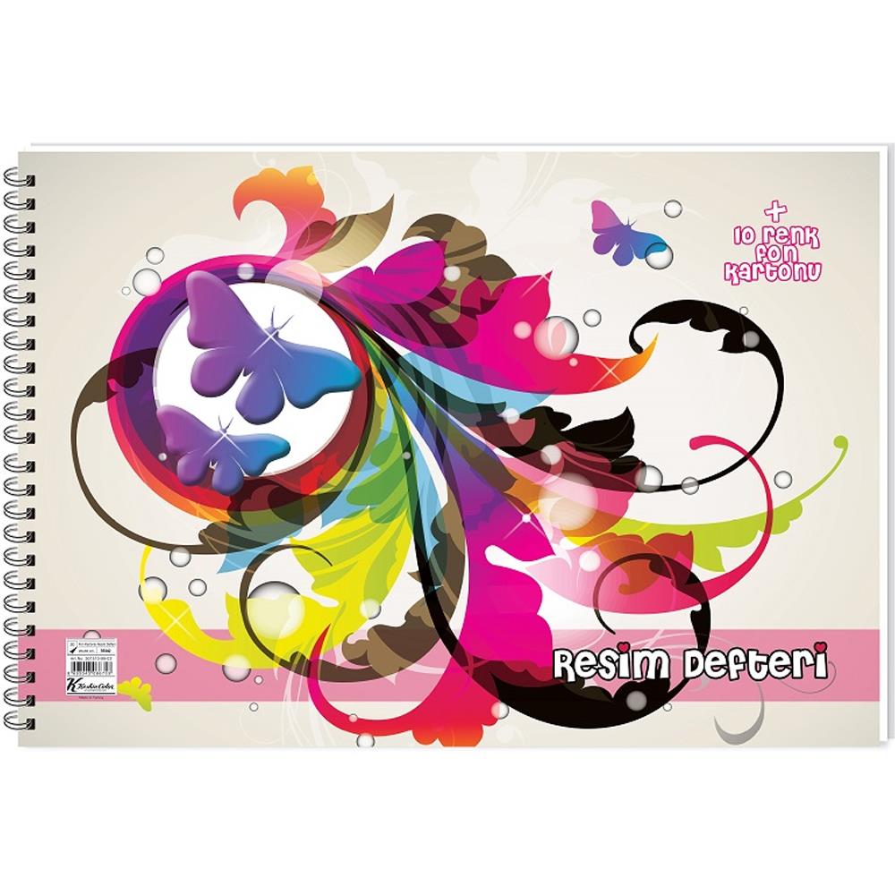 Keskin Color Resim Defteri Fon Kartonlu 25x35 10+10 Yaprak