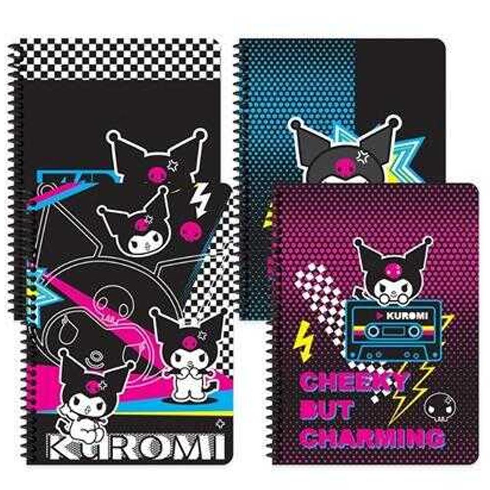 Kuromi Defter Spr.Karton Kapak 16,5x22,5 80 YP Kareli 380632-12