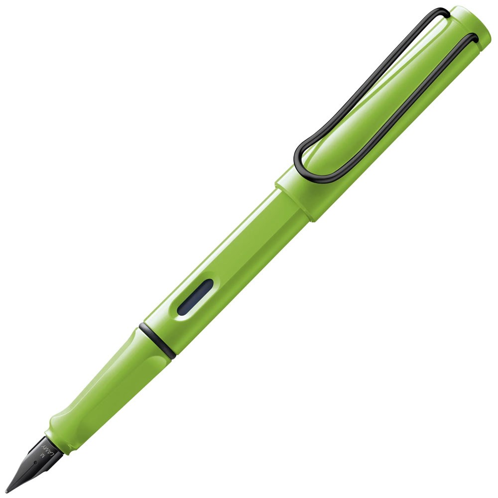 Lamy Safari Dolma Kalem Metal Siyah Klips M Uç Yeşil S13EY-M