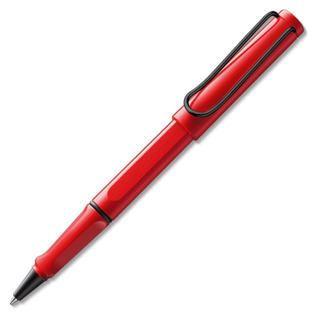 Lamy Safari Roller Kalem Metal Siyah Klips Kırmızı S316