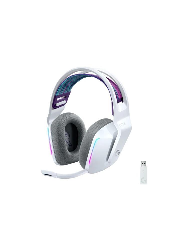 Logitech 981-000883 G733 Beyaz 7.1 Surround RGB Mikrofonlu LightSpeed Kablosuz Gaming Kulaklık