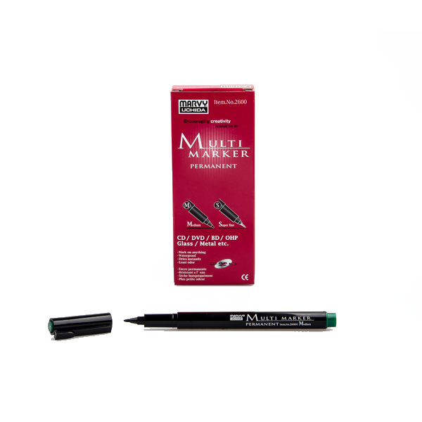 Marvy Asetat Kalemi Permanent M Seri Yeşil 2600M-4