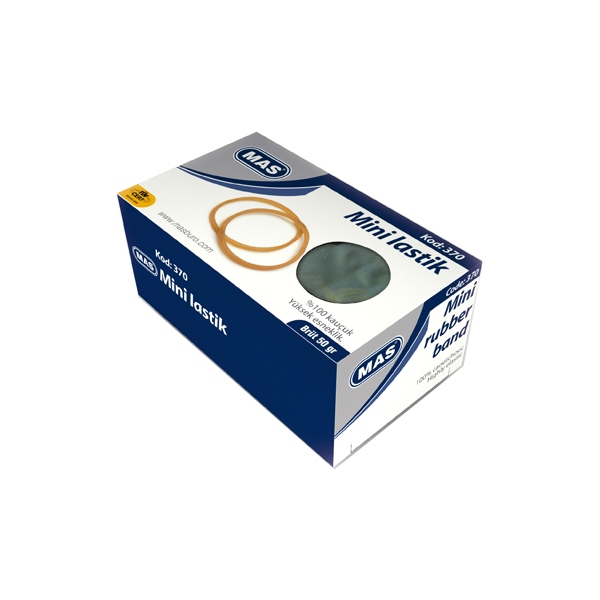 Mas Ambalaj Lastik Kutu Mini %100 Kauçuk 50 GR 370