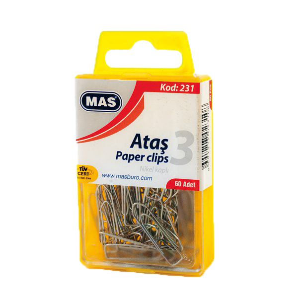 Mas Ataş Kristal Kutu Metal NO:3 60 LI 231