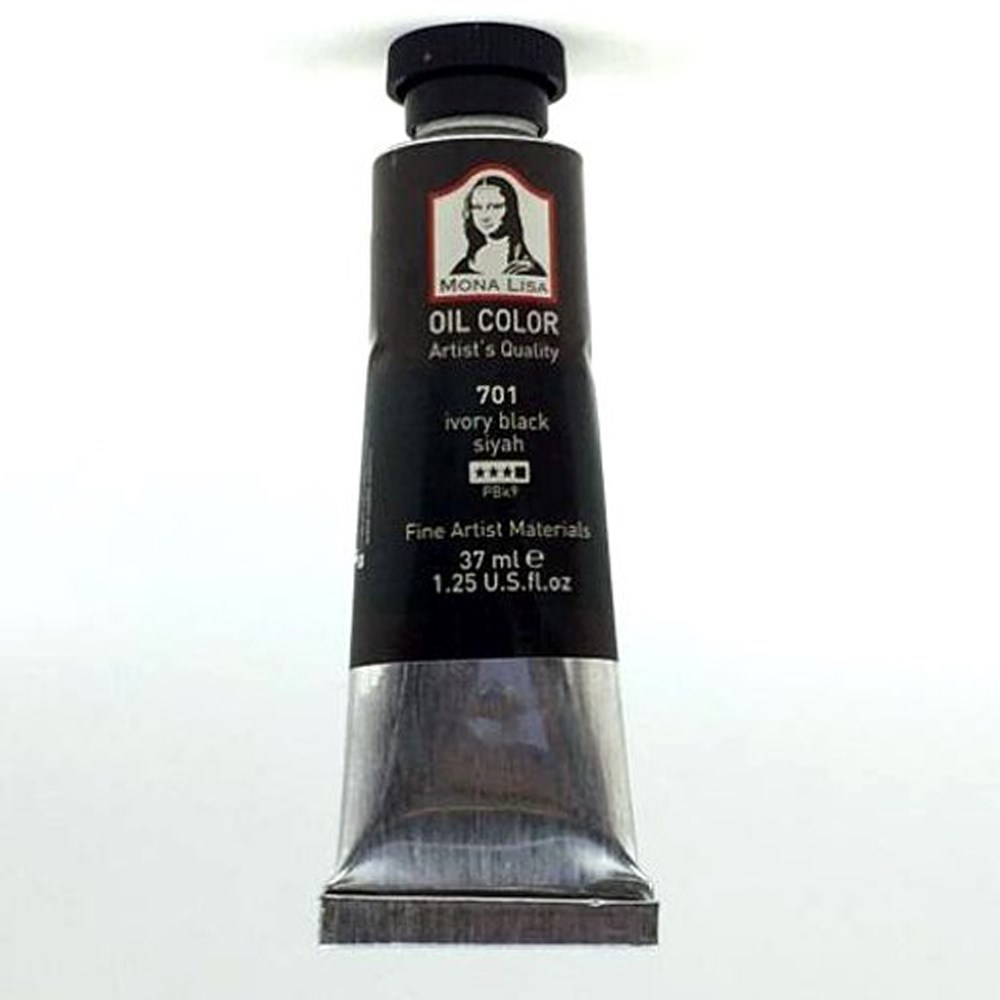 Mona Lisa Yağlı Boya 37 ML Siyah 701