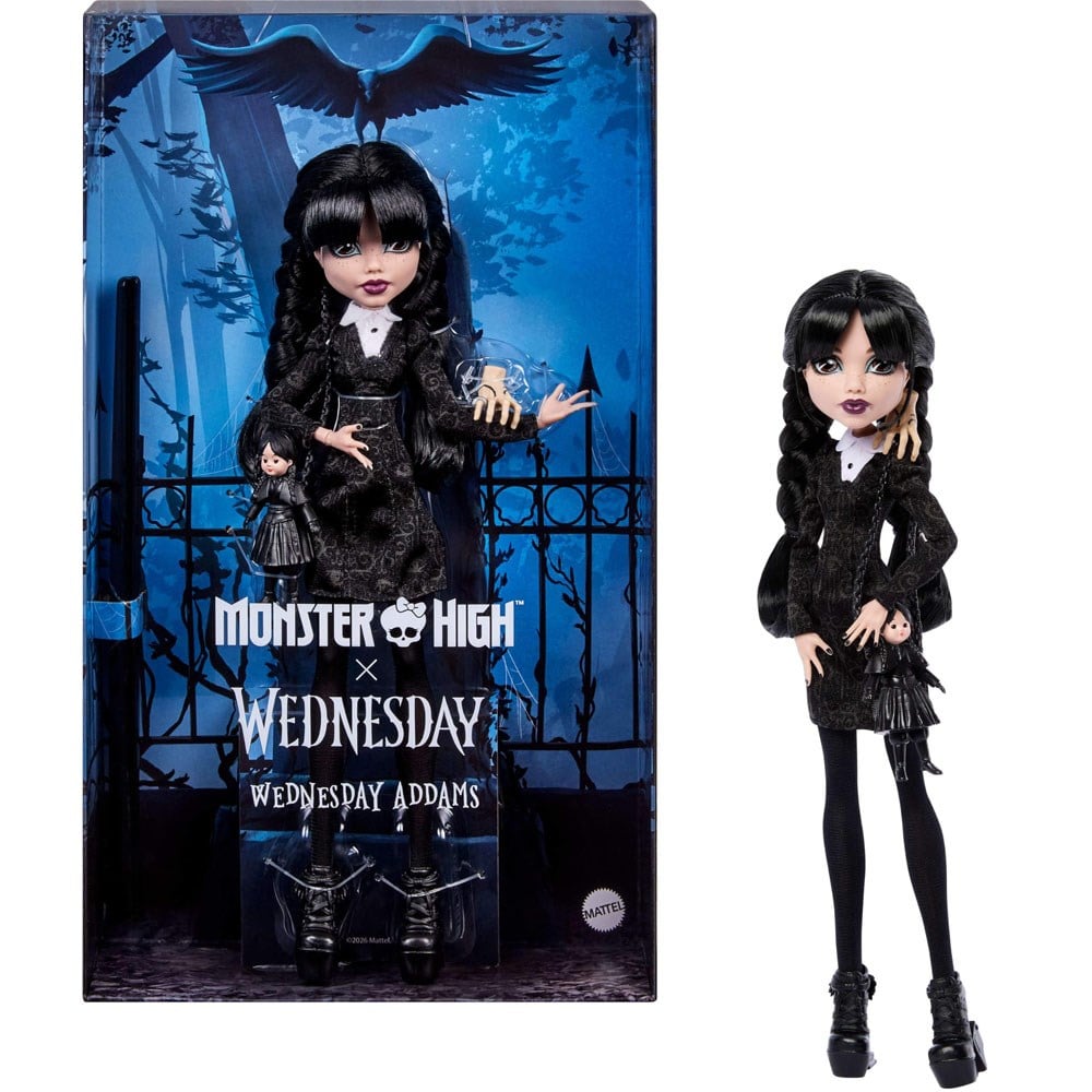 Monster High Koleksiyon Wednesday Addams Bebek Mtl-jnj91