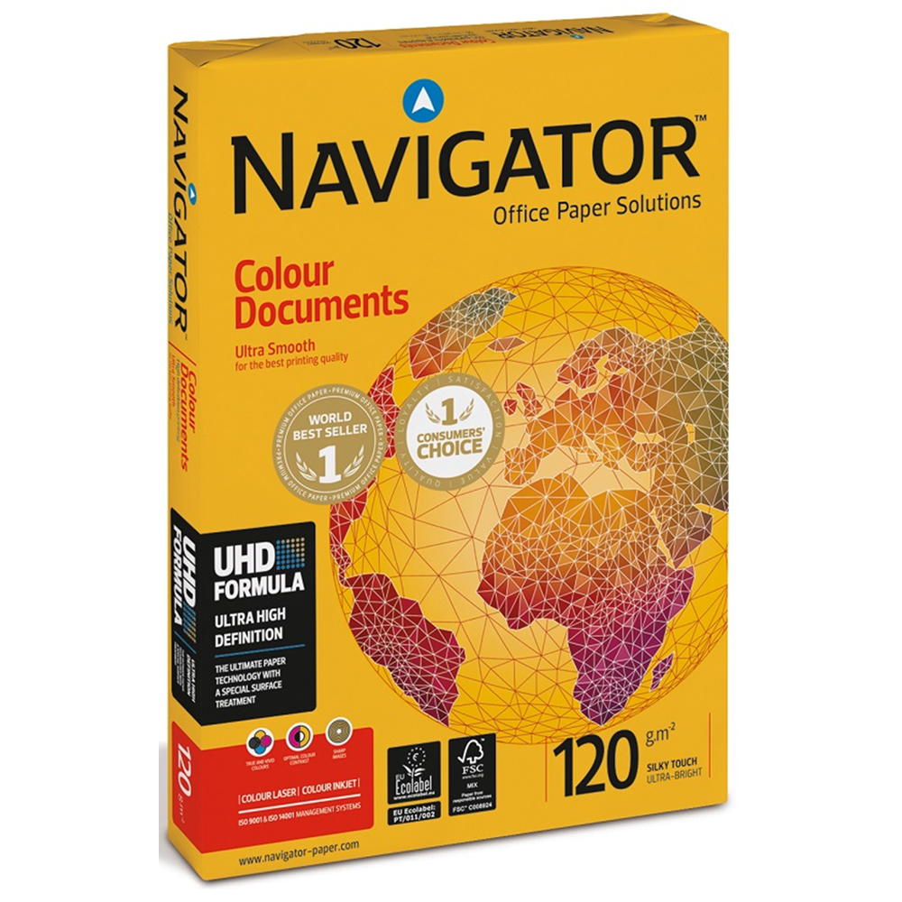 Navigator Gramajlı Kağıt Colour Documents 500 LÜ A3 120 GR Beyaz