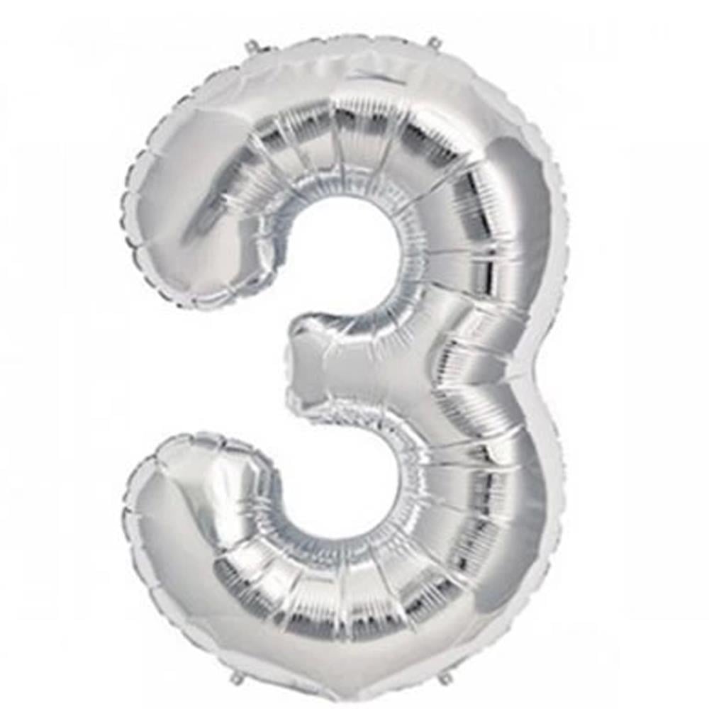 Nedi Balon Folyo 40 Rakam Gümüş 3 10764