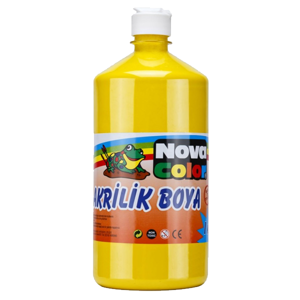 Nova Color Akrilik Boya 1 KG Sarı NC-221