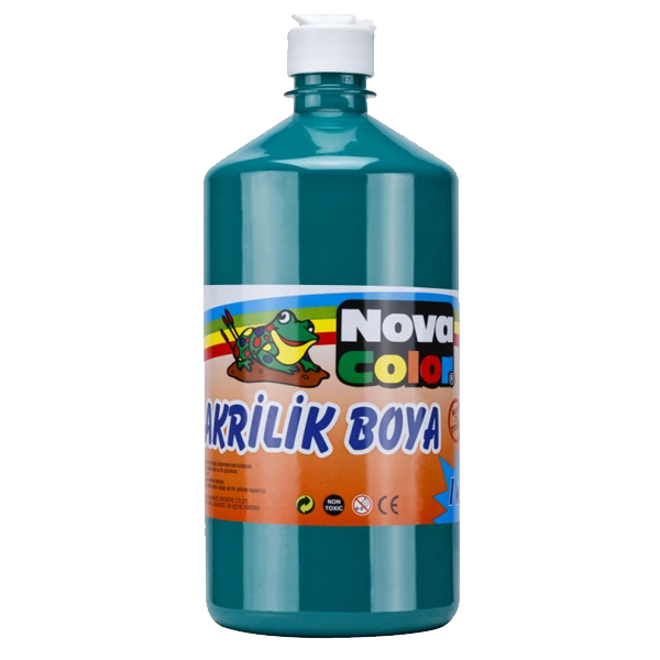 Nova Color Akrilik Boya 1 KG Yeşil NC-224