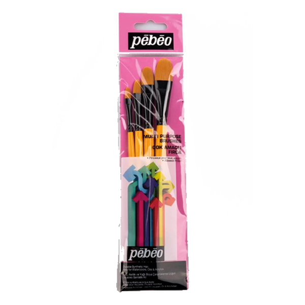 Pebeo Fırça Seti Kedi Dili No:1/4-3/8-1/2-5/8 4 LÜ SET-11