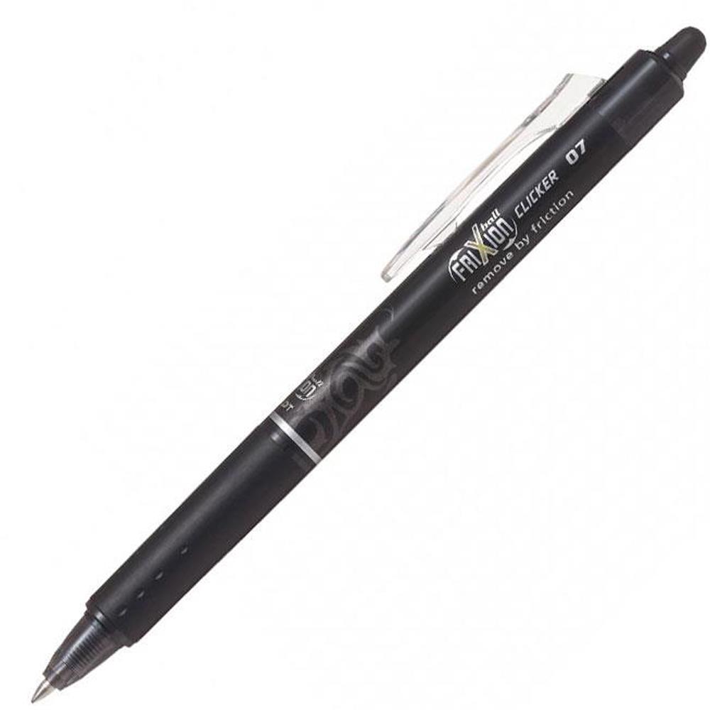Pilot Tükenmez Kalem Frixion Clicker Bilye Uç Silinebilir 0.7 MM Siyah BLRT-FR7-B