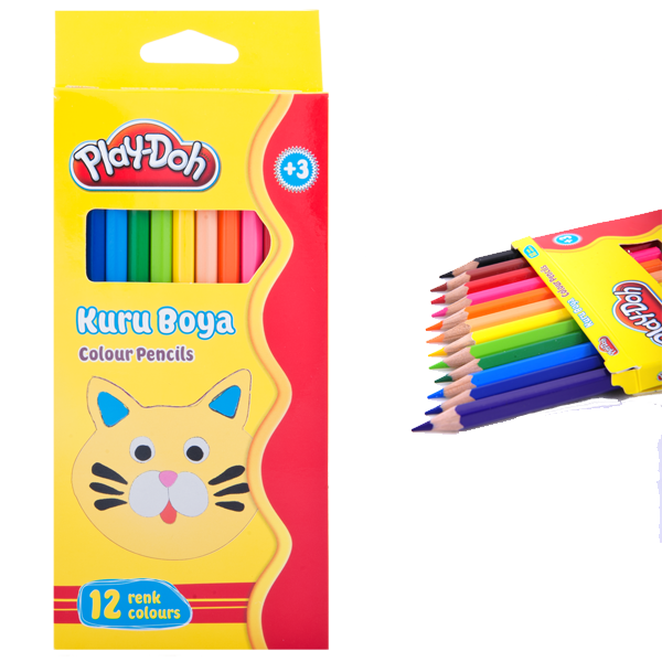 Play-Doh Kuru Boya Tam Boy 12 Renk PLAY-KU001