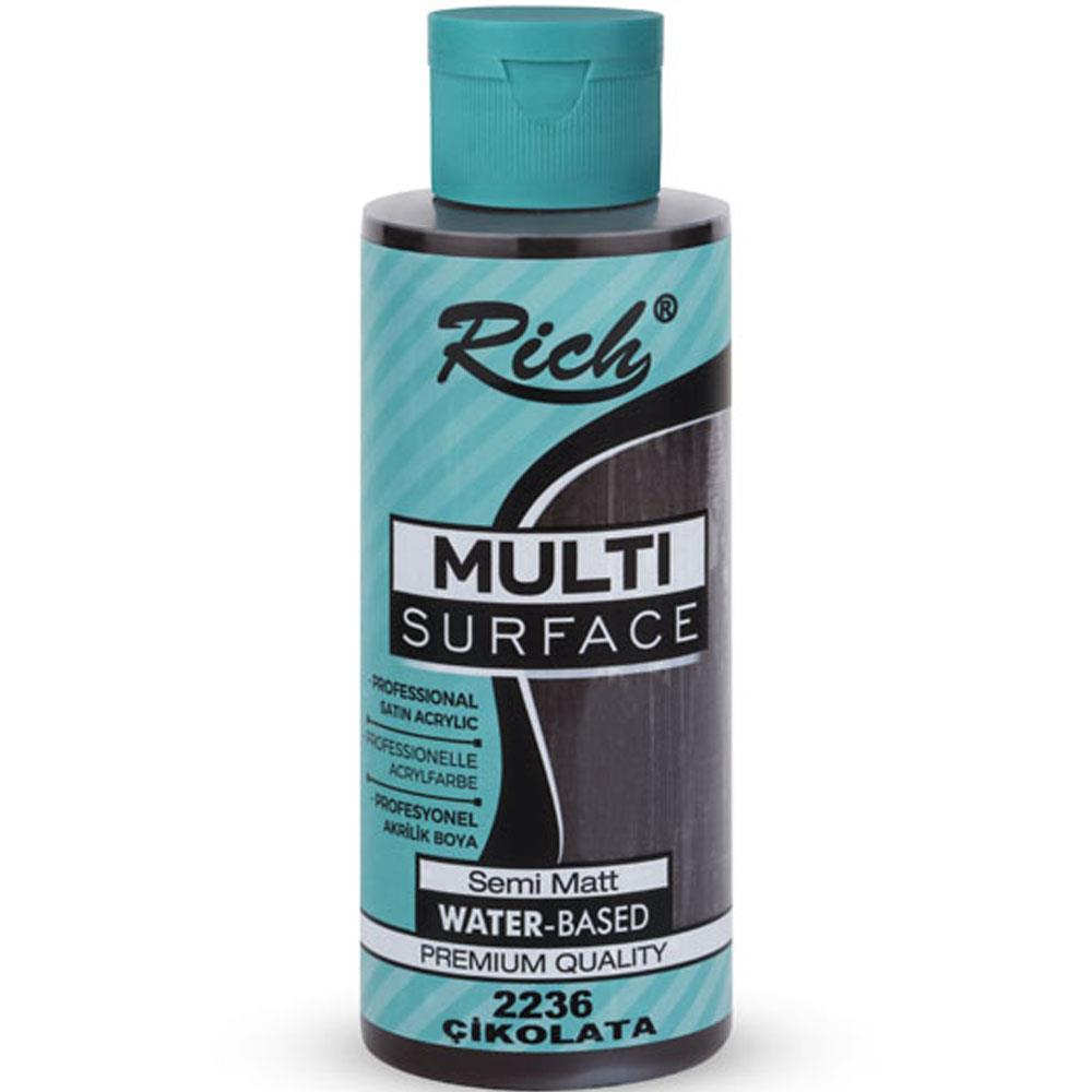 Rich Akrilik Boya Multi Surface 120 CC Çikolata 2236