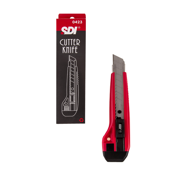 Sdi Maket Bıçağı Geniş Otomatik Kilitlemeli Metal Ağızlı 2 Yedekli 0423