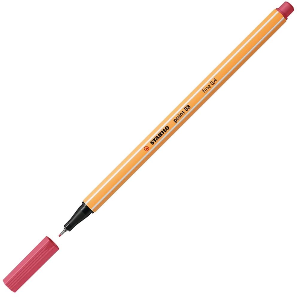 Stabilo Keçe Uçlu İnce Kalem 88 Point 0.4 MM Çilek Kırmızısı 88/49