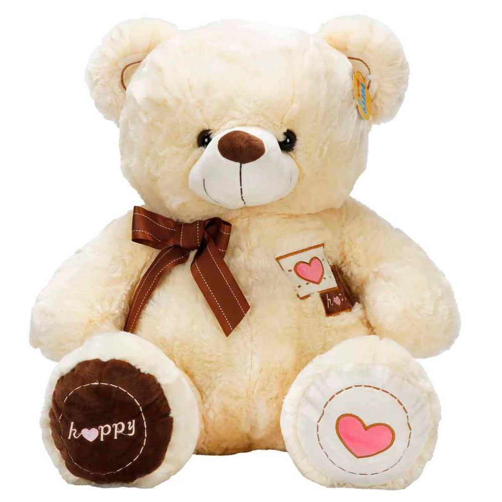 Sunman Oyuncak Peluş Ayı Oturan Kurdelalı 50cm2r. SUN-S01001018