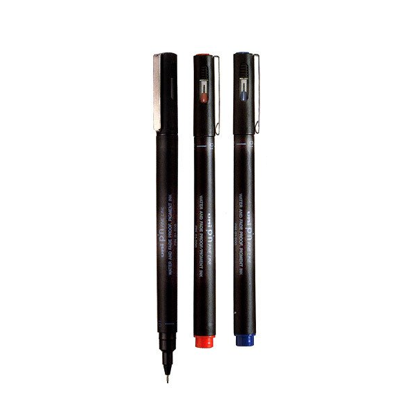 Uni-Ball Çizim Kalemi Akrilik Uçlu Fine Line Pin 0.3 MM Mavi PIN 03-200(M)