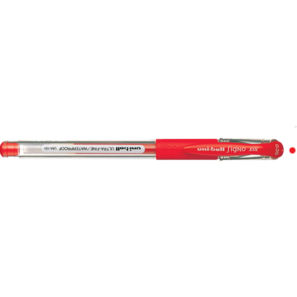 Uni-Ball Roller Kalem Signo Dx Jel Bilye Uç 0.38 MM Kırmızı UM-151