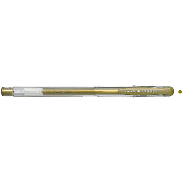 Uni-Ball Roller Kalem Signo Fine Jel Bilye Uç 0.8 MM Altın UM-100