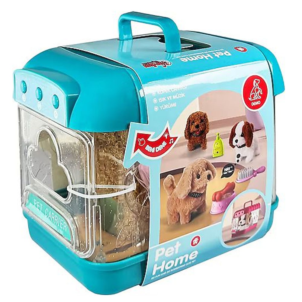 Vardem Sesli Hareketli Köpek Ve Işıklı Köpek Şeffaf Kafes Vrd-jnd-6806