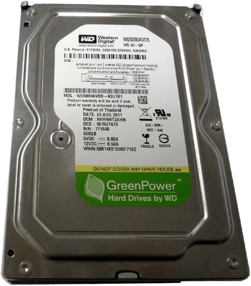 Wd 500Gb WD5000AVDS SATA 3.0 5400 3.5