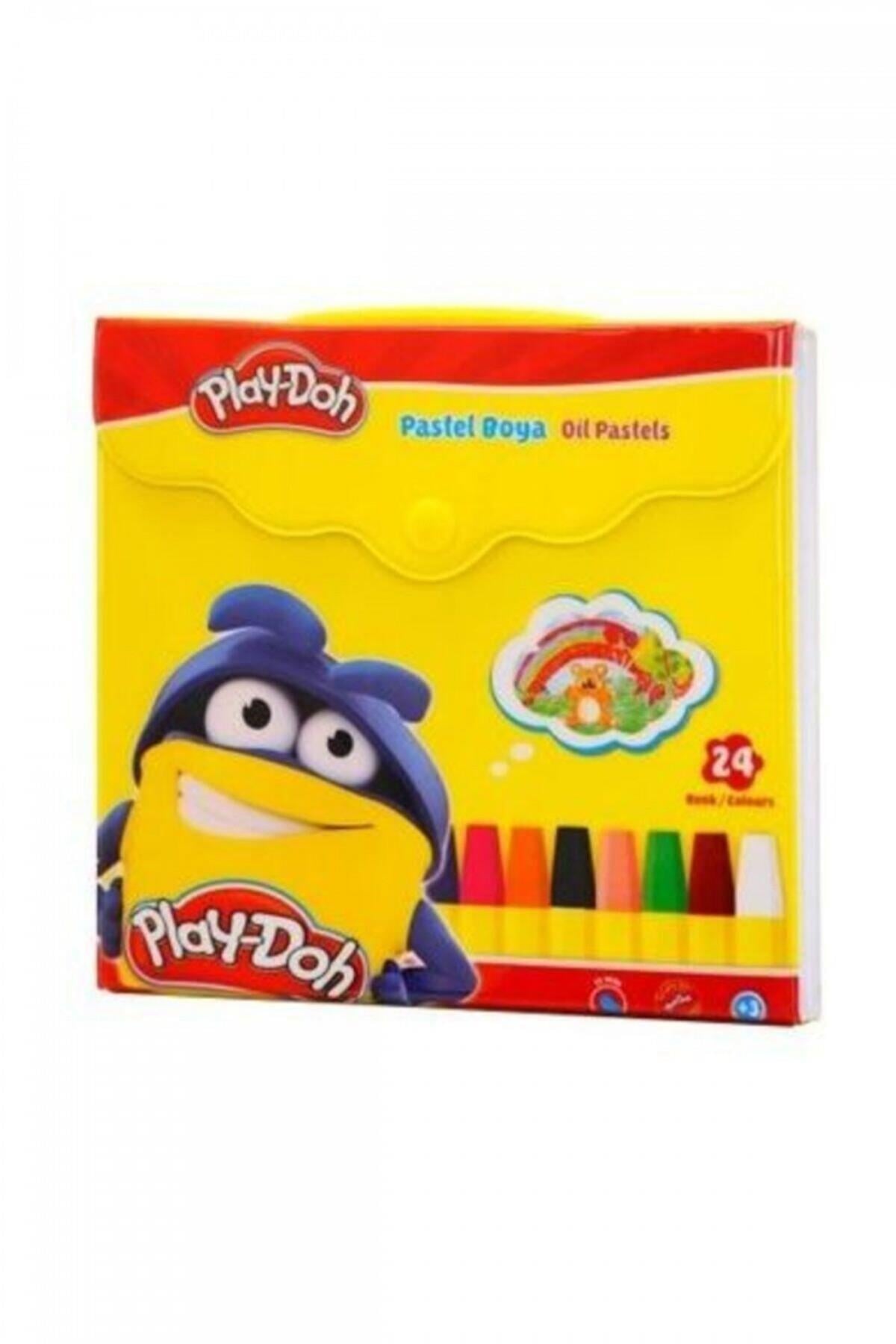 Çantalı 24 Renk Pastel Boya Play-pa007