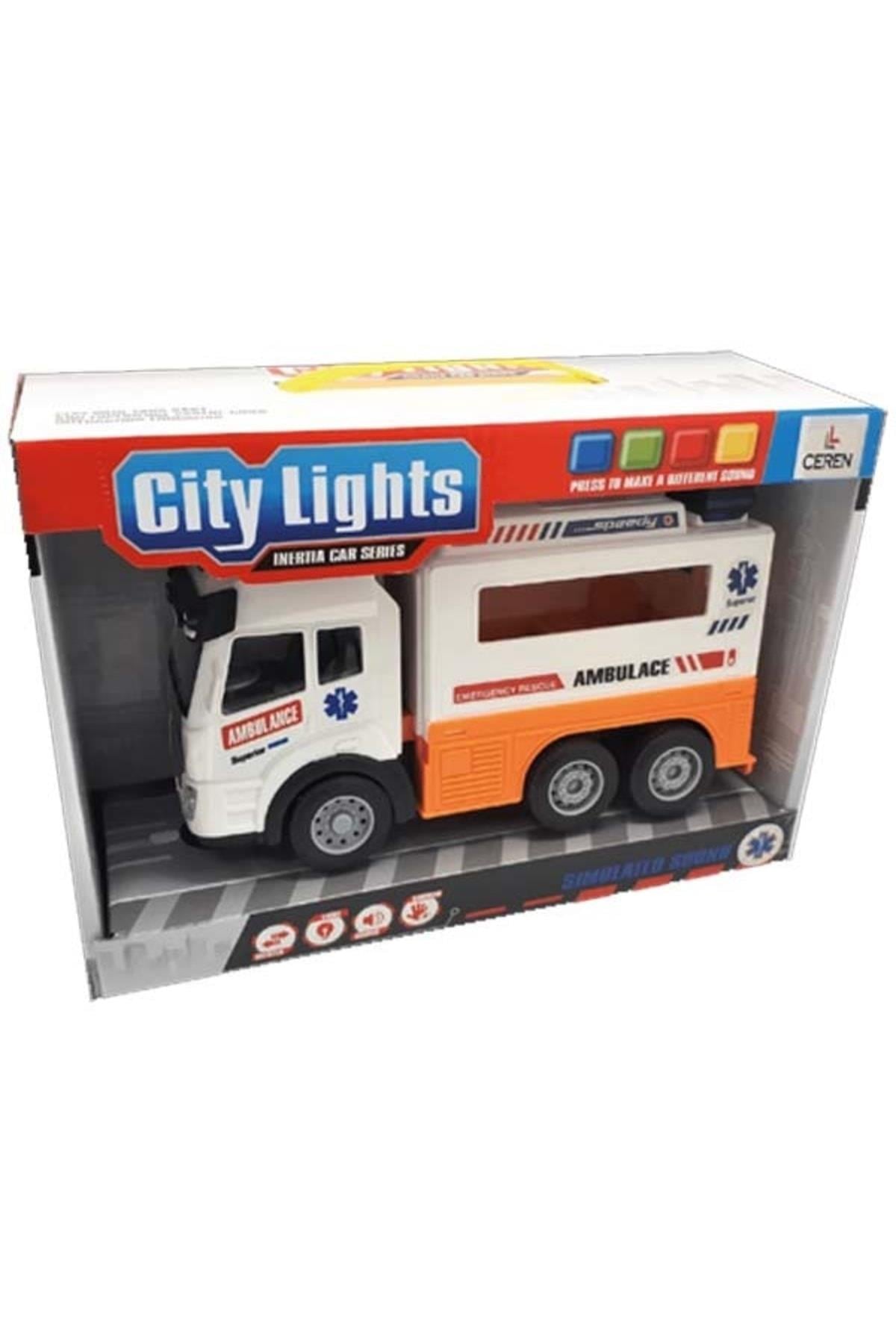 Ceren Toys Işıklı Ve Sesli Ambulans Kamyon