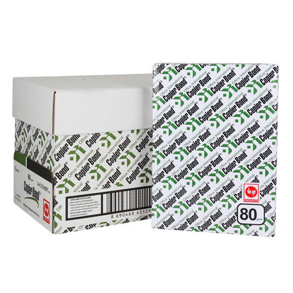 Copier Bond A4 Fotokopi Kağıdı 80g 5 ADET KUTULU 2500 ADET