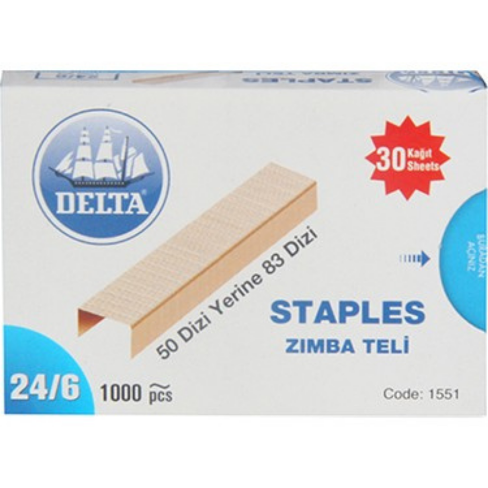 DELTA ZIMBA TELİ 24/6 10.000 ADET