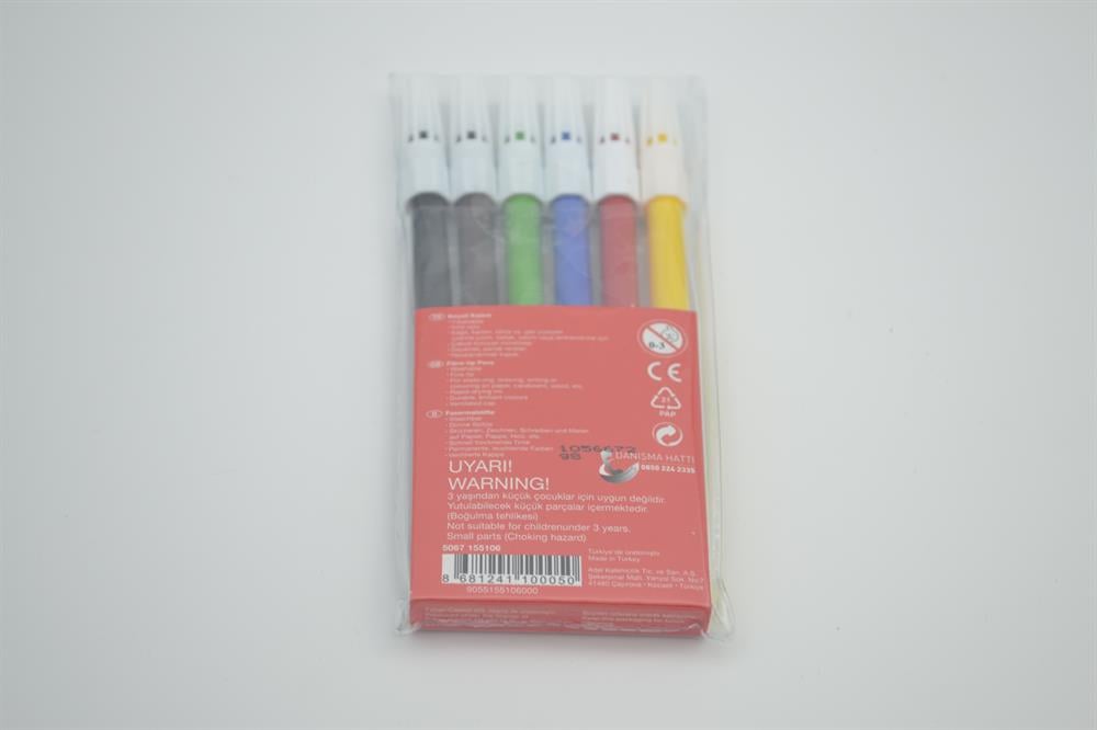 FABER CASTELL 6'LI KEÇELİ KALEM