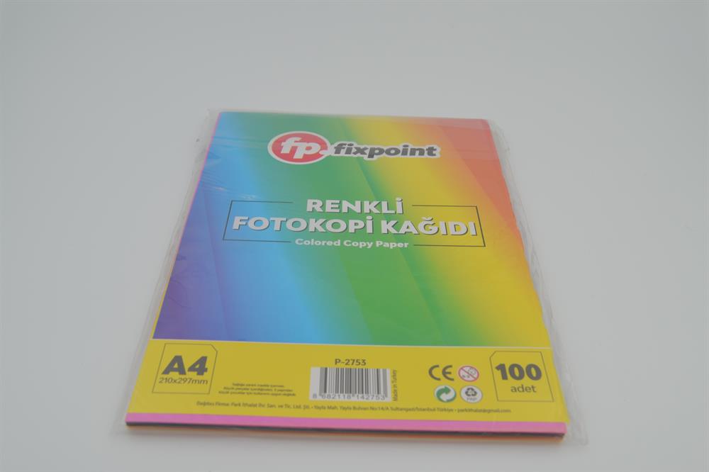 Fixpoint Renkli A4 Kağıdı 100'LÜ