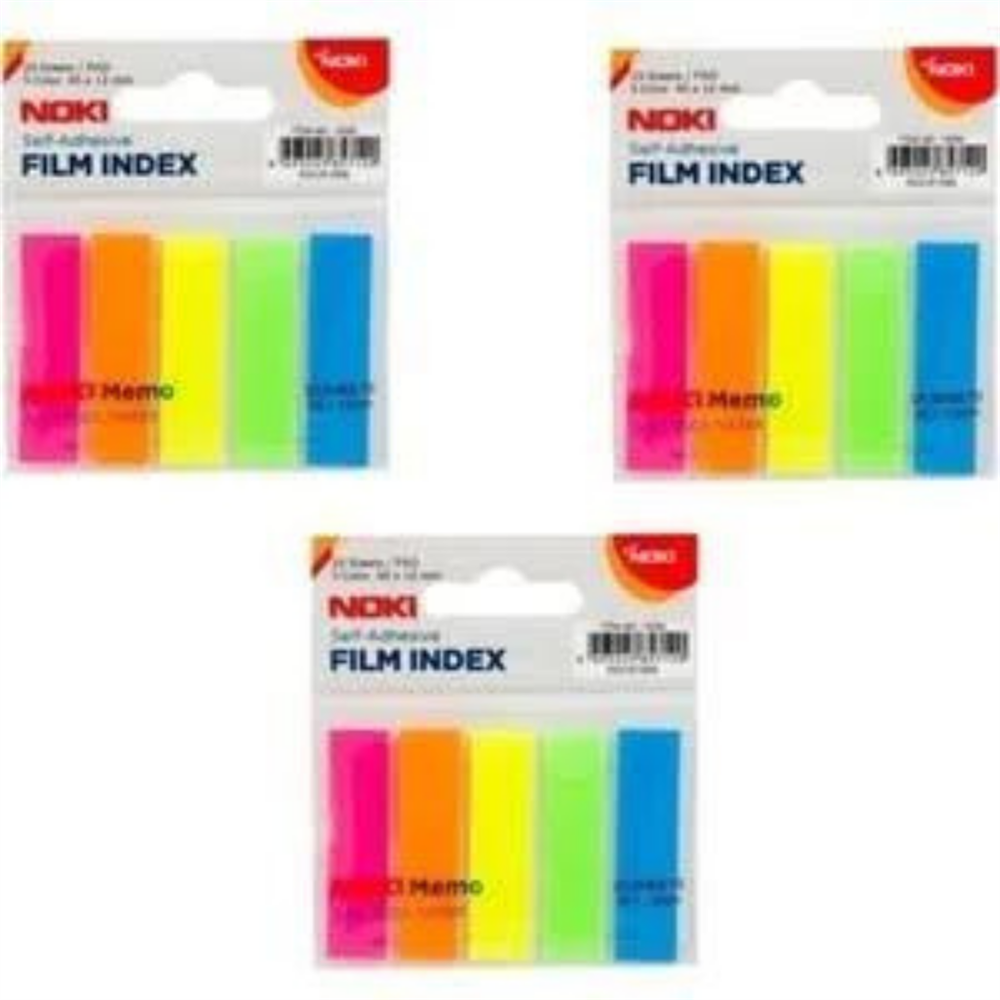 Noki Memo 5 Renk Film Index  3'lü