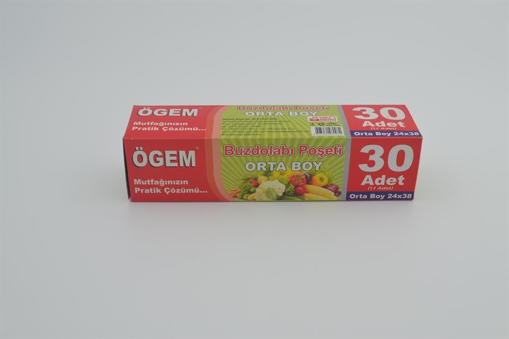 Ögem Buzdolabı Poşeti Orta Boy 5 ADET 24 x 38 cm