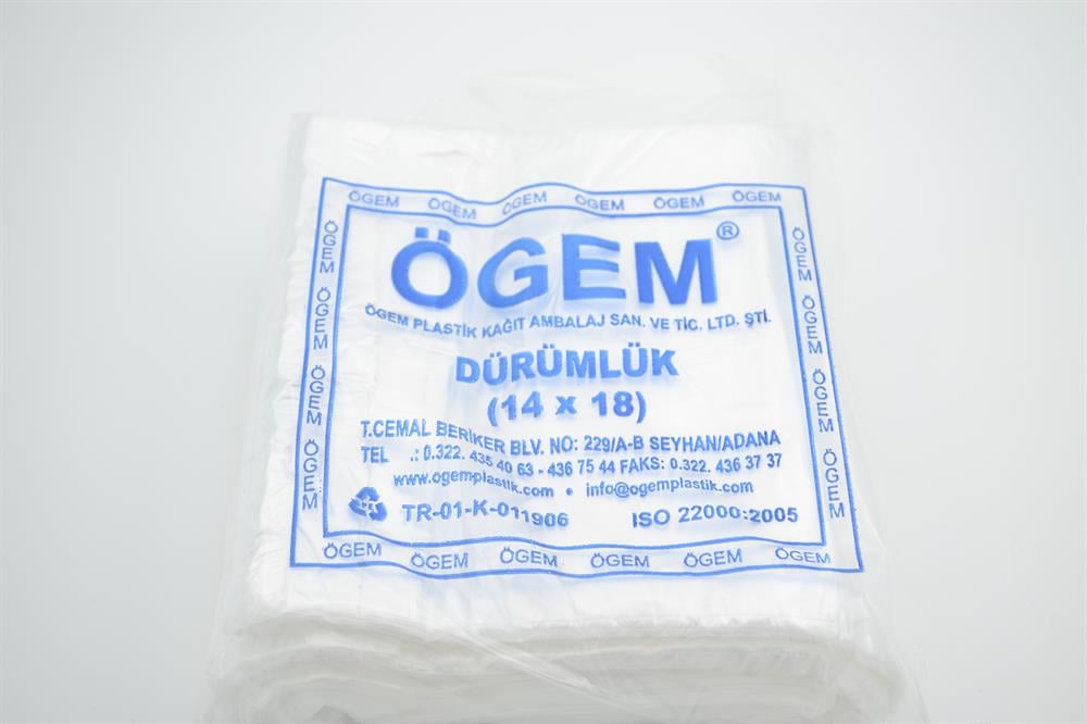 ÖGEM DÜRÜM POŞETİ 14X18 500 ADET
