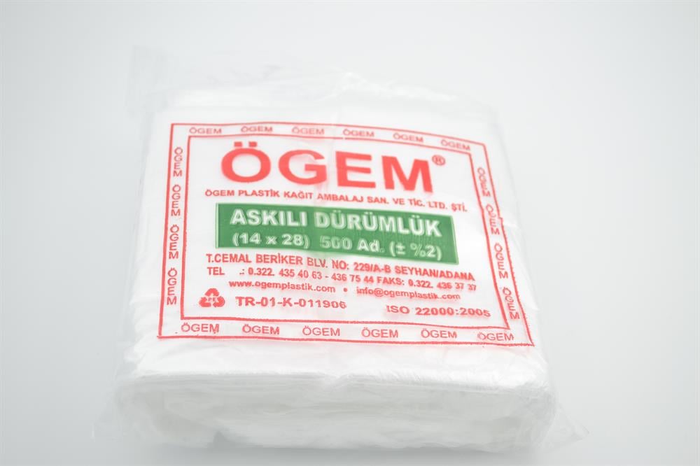 ÖGEM DÜRÜM POŞETİ 14X28 500 ADET