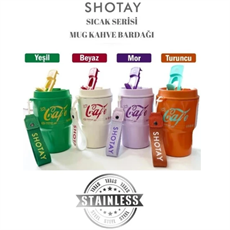 Shotay 450ML Taşıma Askılı Paslanmaz Çelik Termos Bardak /kahve Bardak MugShotay 450ML Taşıma Askılı Paslanmaz Çelik Termos Bardak /kahve Bardak Mug