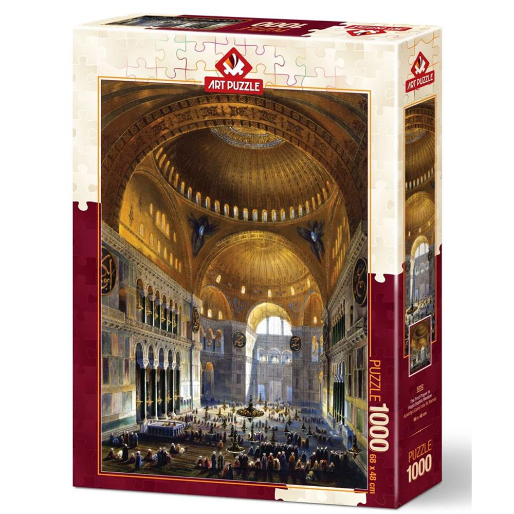 Art Puzzle 1000 Parça Ayasofya Camiinde İlk Namaz 5252