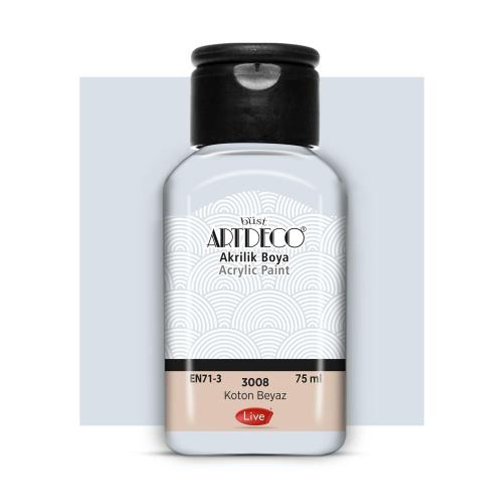 Artdeco Akrilik Boya 75 ML Koton Beyaz 3008