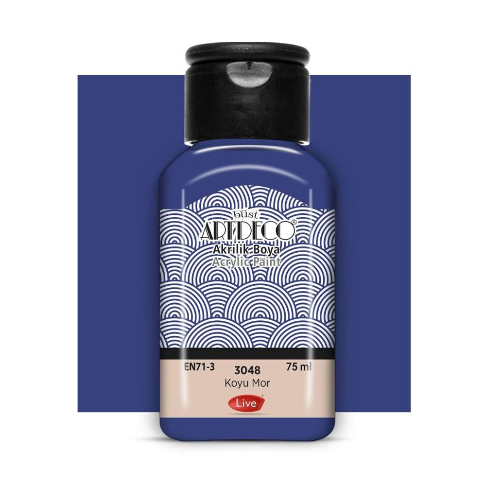 Artdeco Akrilik Boya 75 ML Koyu Mor 3048