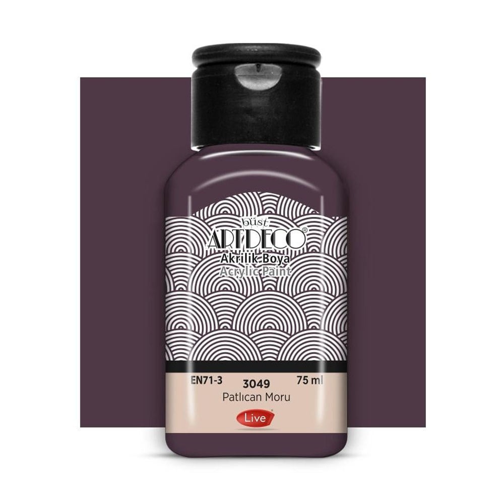 Artdeco Akrilik Boya 75 ML Patlıcan Moru 3049