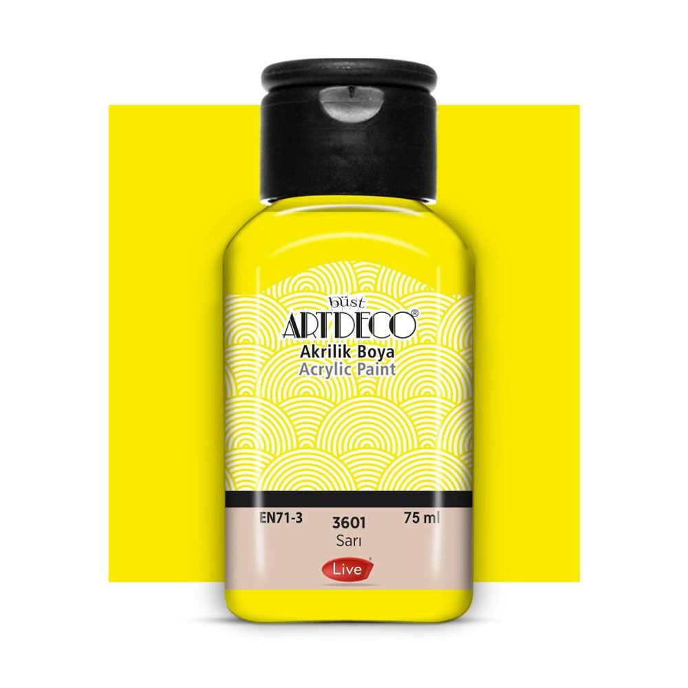 Artdeco Akrilik Boya 75 ML Sarı 3601