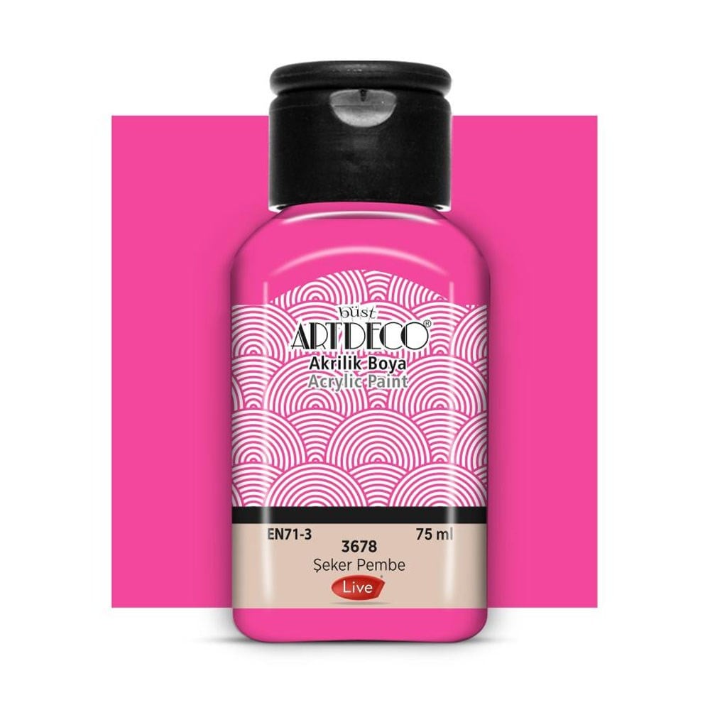 Artdeco Akrilik Boya 75 ML Şeker Pembe 3678