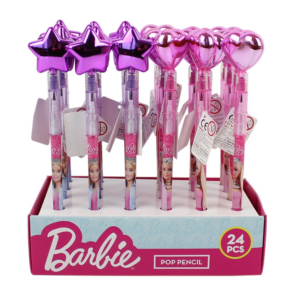Barbıe Geçmeli Kalem- Kalp / Yıldız 24/576 B-1028