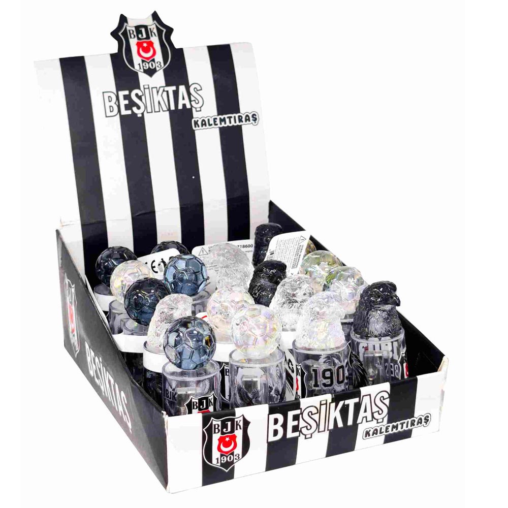 Beşiktaş Kalemtıraş Figürlü Yuvarlak Tüp 24 Lü 718600