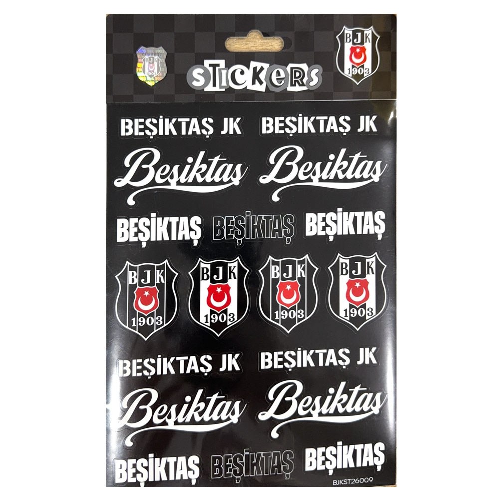 Bjkst26009 Beşiktaş Yazı Sticker Sheet