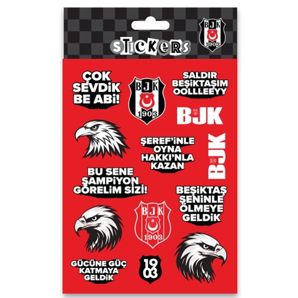 Bjkst26013 Beşiktaş Çok Sevdik Sticker Sheet