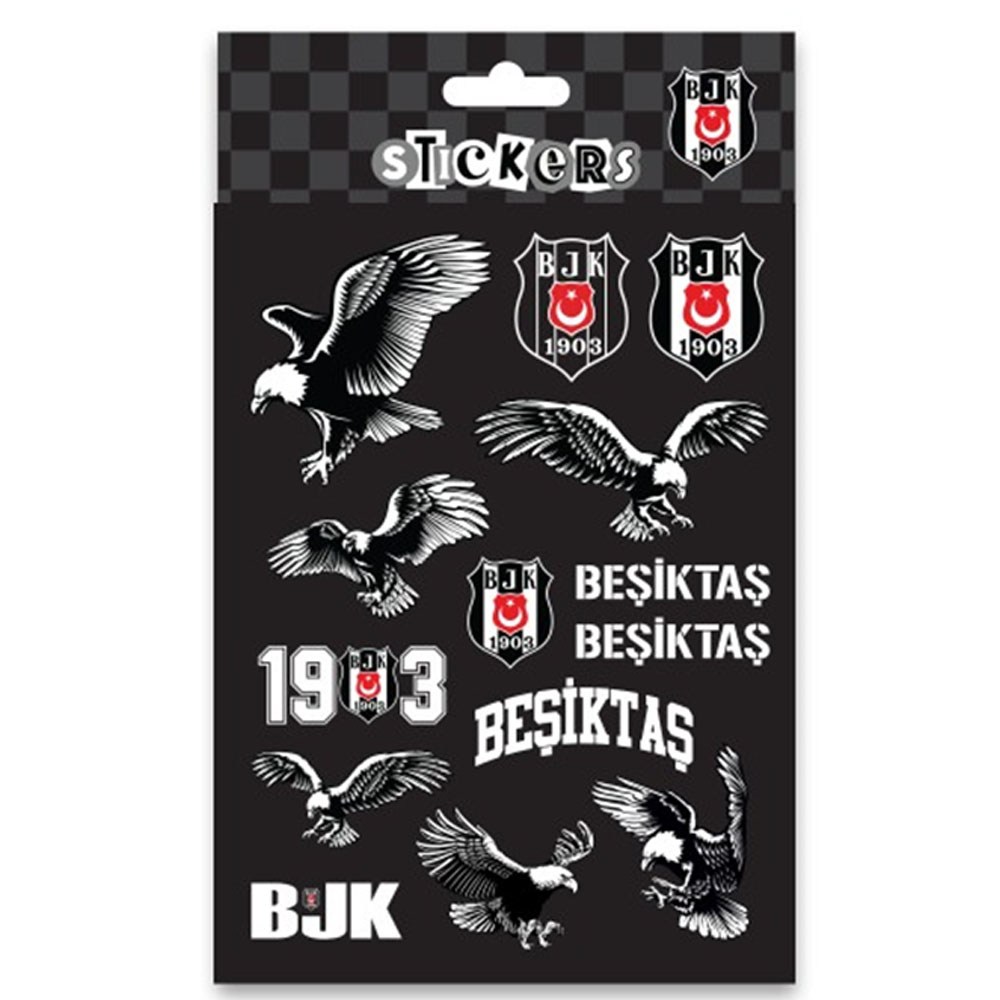 Bjkst26014 Beşiktaş Siyah Beyaz Kartal Sticker She