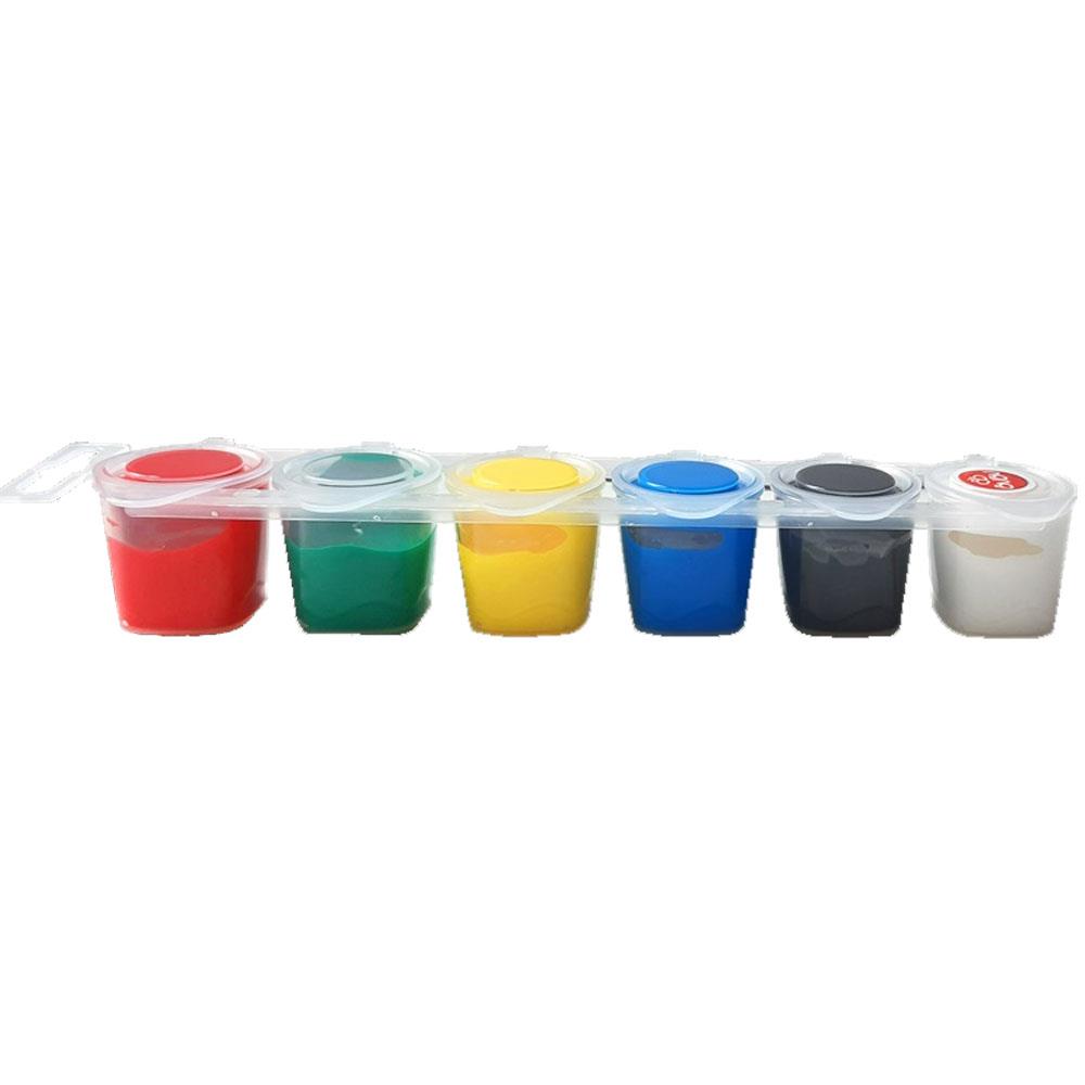 Bu-Bu Akrilik Boya 6 Renk Birleşik Pot 20 ML